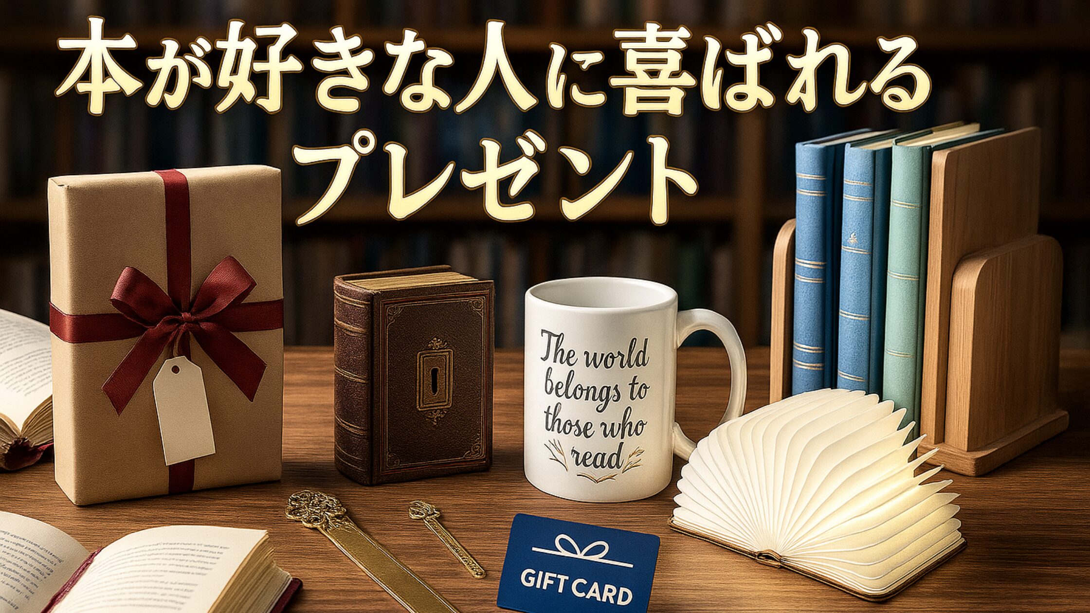 【保存版】本が好きな人に喜ばれるプレゼント｜本にちなんだギフトまとめ9選
