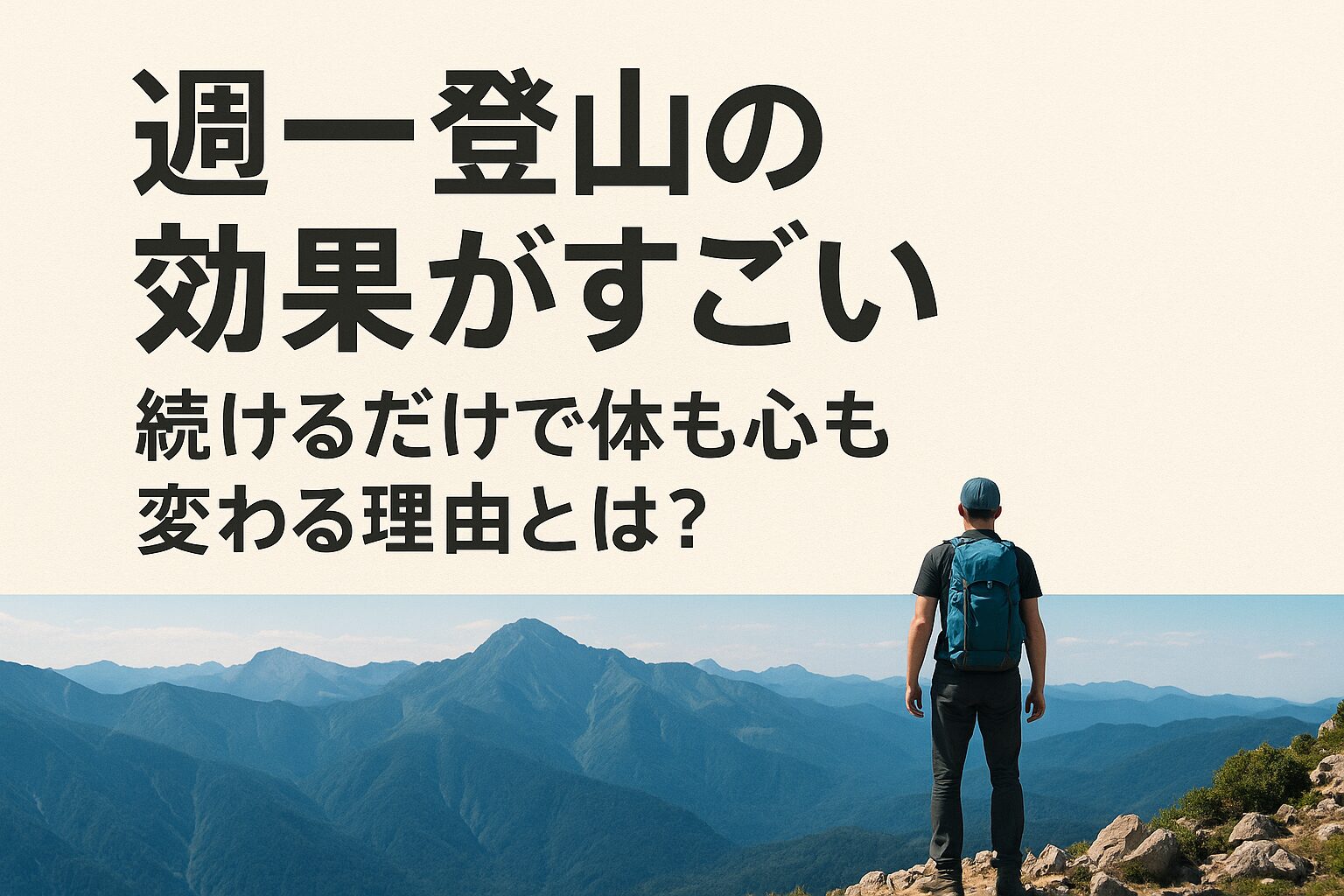 【週一登山の効果がすごい】続けるだけで体も心も変わる理由とは？