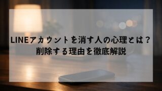 LINEアカウントを消す人の心理とは？削除する理由を徹底解説