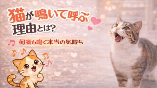 猫が鳴いて呼ぶ理由とは？何度も鳴く本当の気持ち