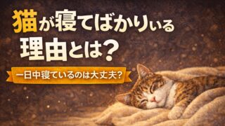 猫が寝てばかりいる理由とは？一日中寝ているのは大丈夫？