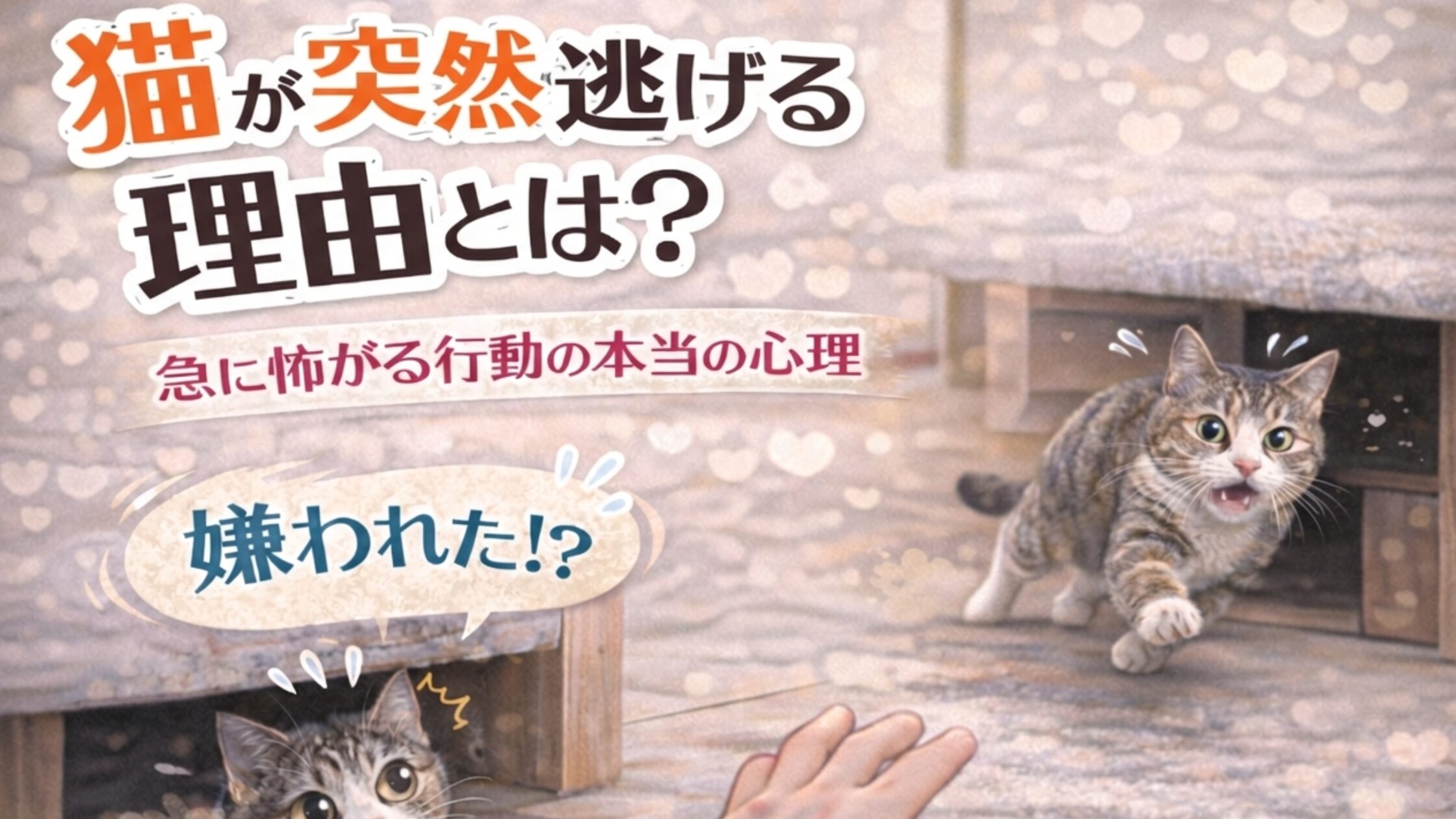 猫が突然逃げる理由とは？急に怖がる行動の本当の心理