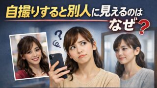 自撮りすると別人になるのはなぜ？顔が違って見える本当の理由とは