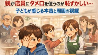 親が店員にタメ口を使うのが恥ずかしい…子どもが感じる本音と周囲の視線