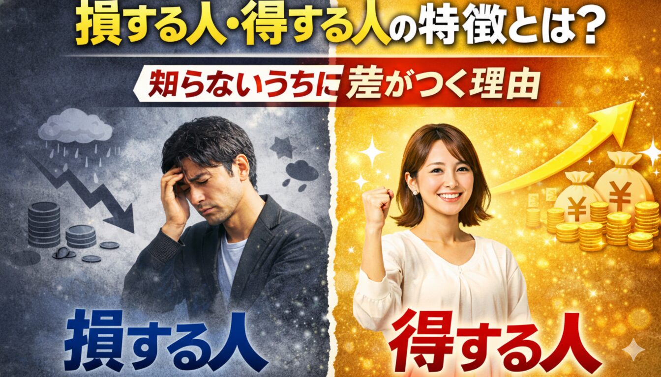 損する人・得する人の特徴とは？知らないうちに差がつく理由